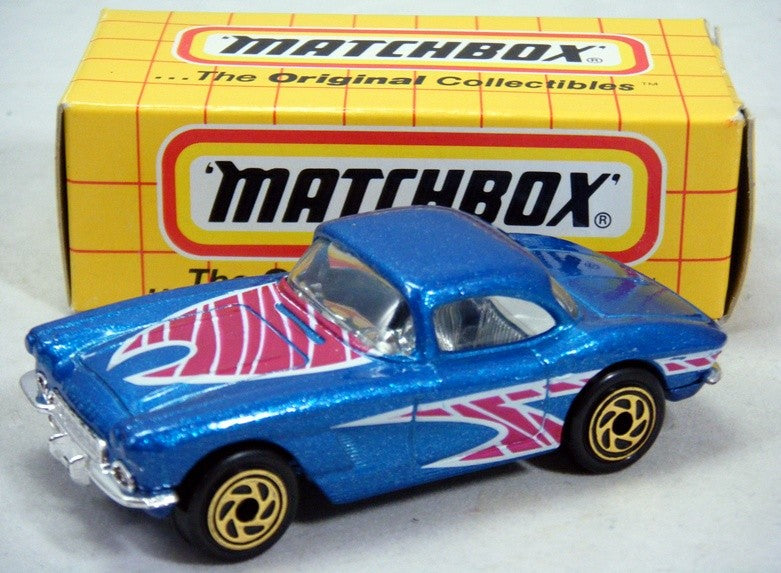 Matchbox 1962 Chverolet Corvette - Gold Wheels