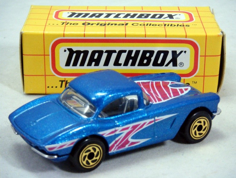 Matchbox 1962 Chverolet Corvette - Gold Wheels