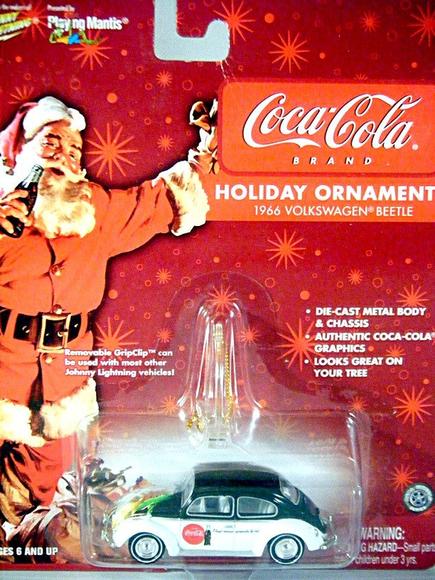 Johnny Lightning 1966 Volkswagen Beetle Coca Cola Christmas