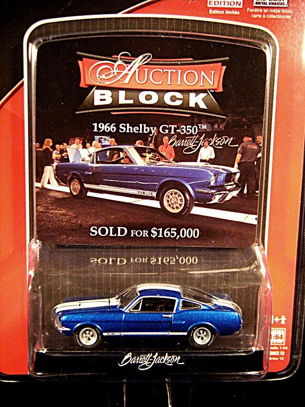 Greenlight Barrett Jackson Auction Block 1966 Ford Mustang Shelby GT-350