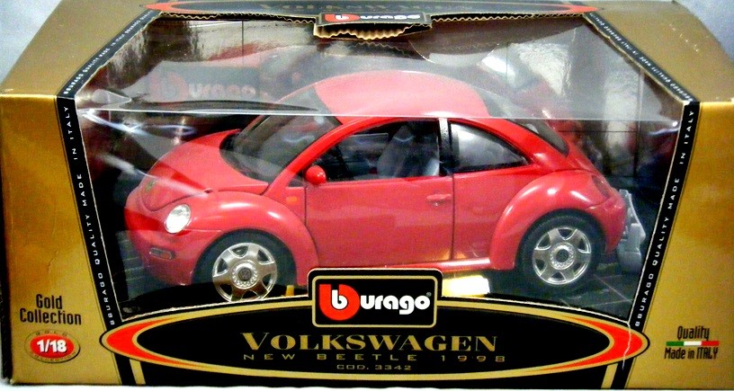 Bburago 1:18 Scale - Volkswagen New Beetle - 1998