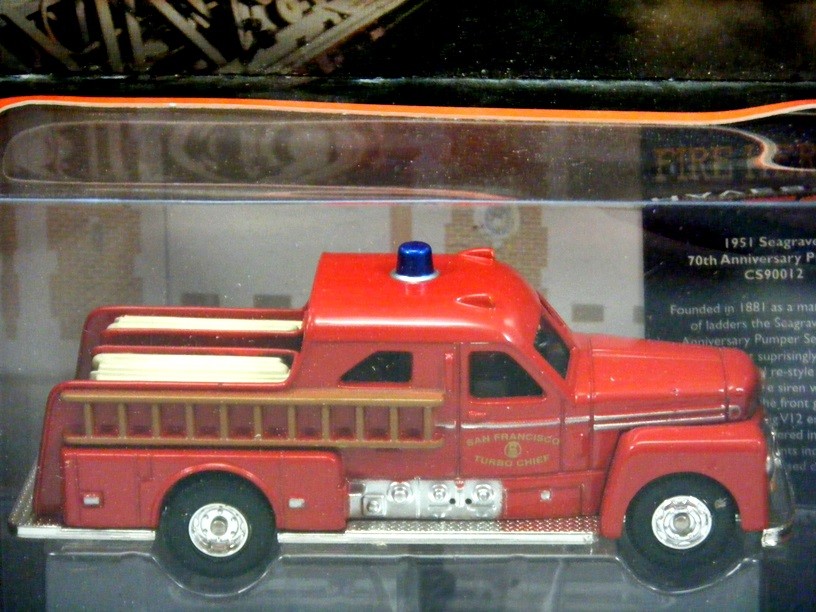 Corgi (90012) 1951 Seagrave 70th Anniversary Pumper - San Francisco, CA Fire Department
