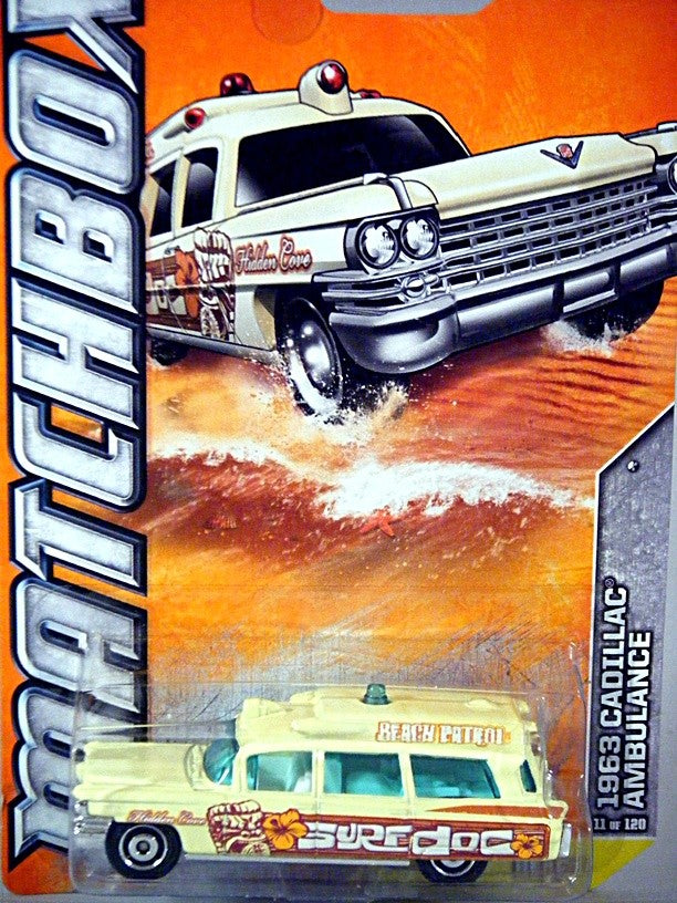 Matchbox - 1963 Cadillac Ambulance - Surf Doc
