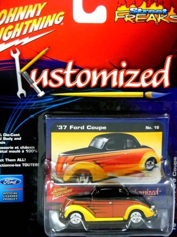 Johnny Lightning Kustomized 1937 Ford Coupe Hot Rod