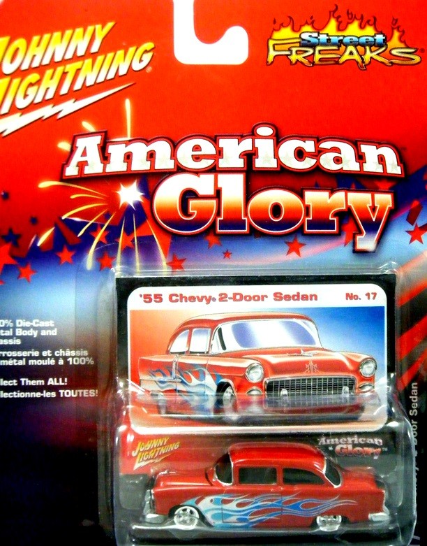 Johnny Lightning 1955 Chevrolet 2 Door Post Shoebox