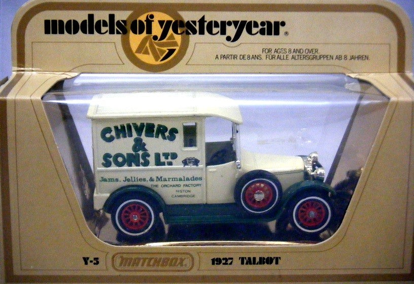 Matchbox - Models of Yesteryear Y5 1927 Talbot Menier Chocolat Van