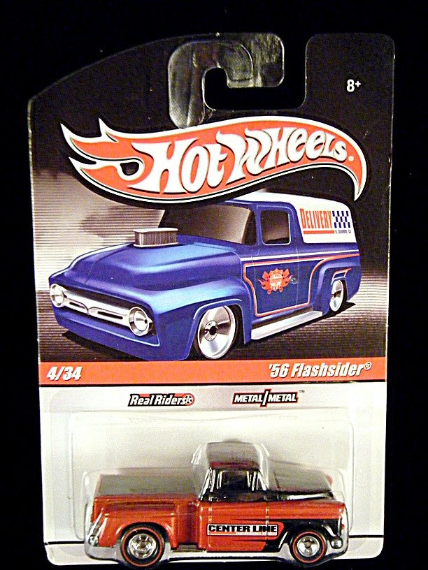 Hot Wheels Slick Rides Delivery Series Centerline Wheels 1956 Chevrolet Flashsider Pickup Truck