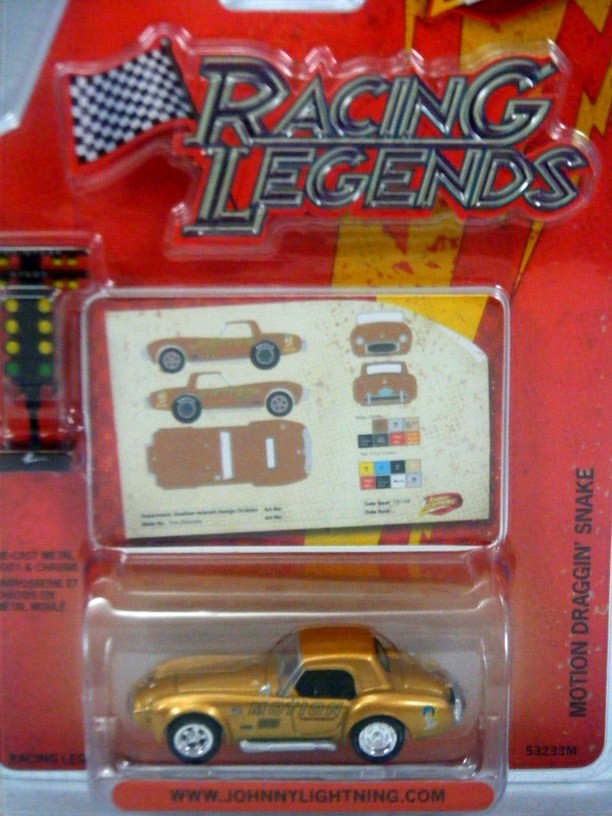 Johnny Lightning 1965 Motion Performance Shelby Cobra Draggin Snake