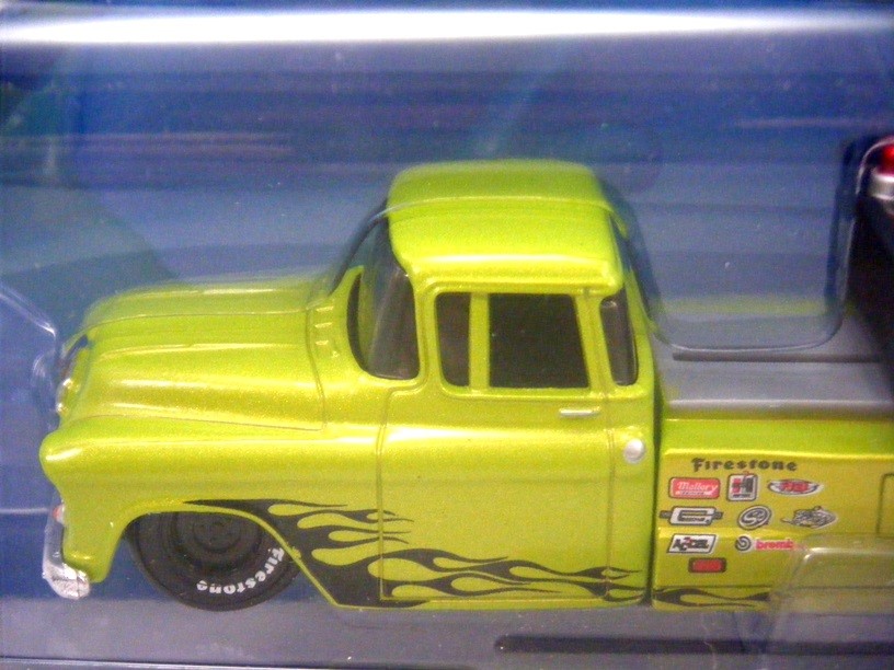 Maitso Elite Transport 41 Willys Gasser and 57 Chevy Flatbed Race Hauler