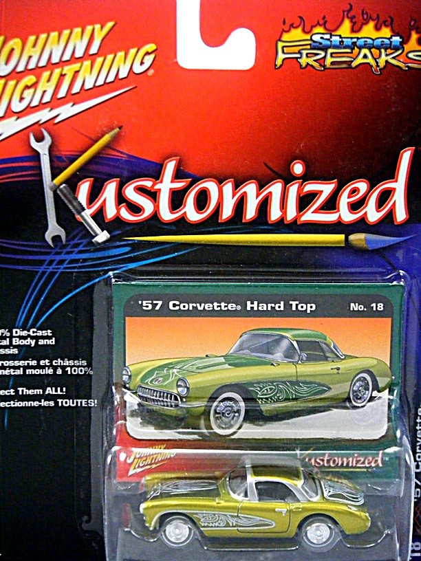 Johhny Lightning Street Freaks - Kustomized 1957 Chevrolet Corvette 