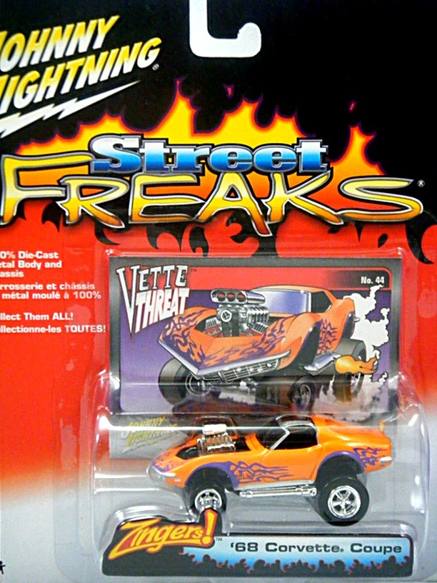 Johnny Lightning Street Freaks 1968 Chevrolet Corvette Coupe