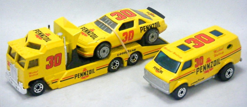Matchbox Super Stars Michael Waltrip NASCAR Pennzoil Team Convoy Set