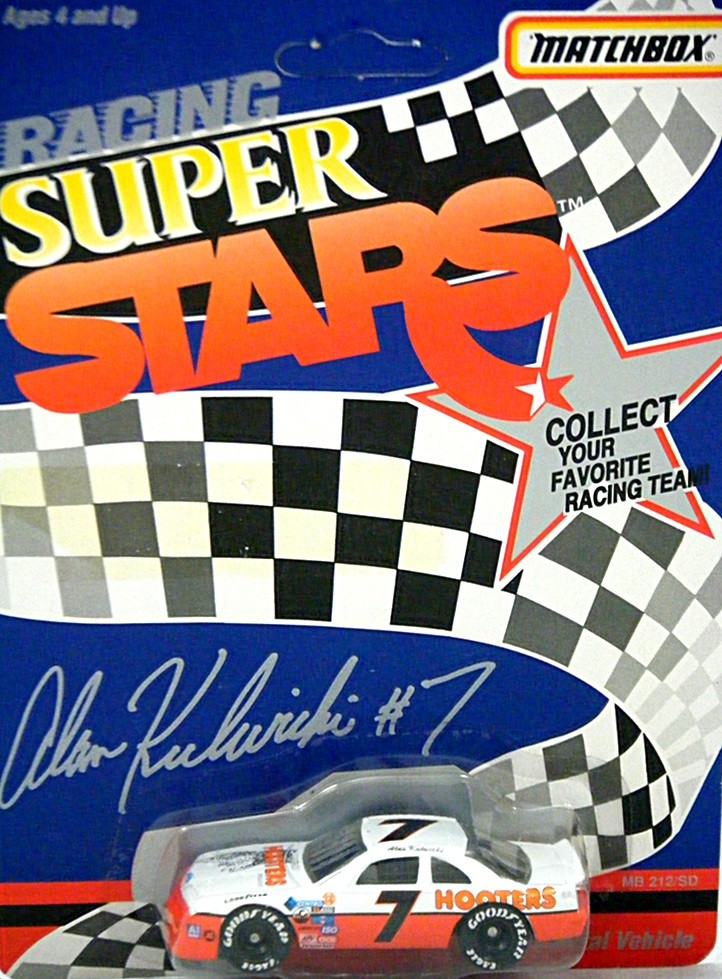 Matchbox NASCAR Super Stars Alan Kulwicki Hooters Ford Thunderbird