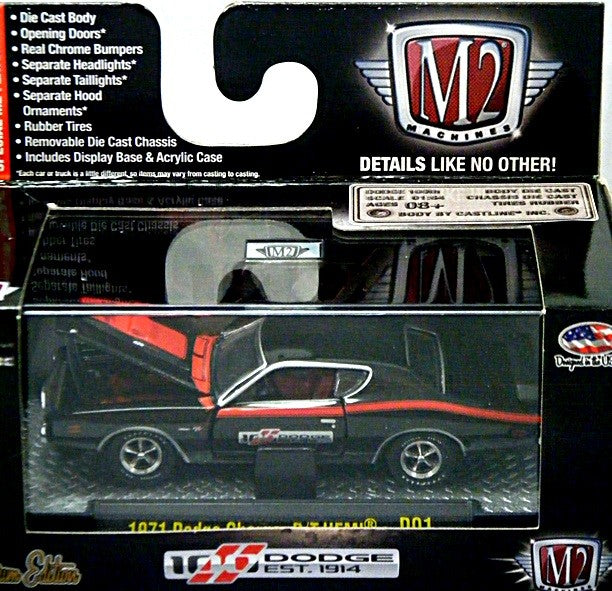 M2 Machines Dodge 100th - 1971 Dodge Charger R/T Hemi
