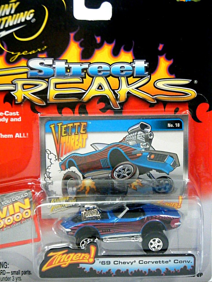 Johnny Lightning Street Freaks 1969 Chevrolet Corvette Convertible