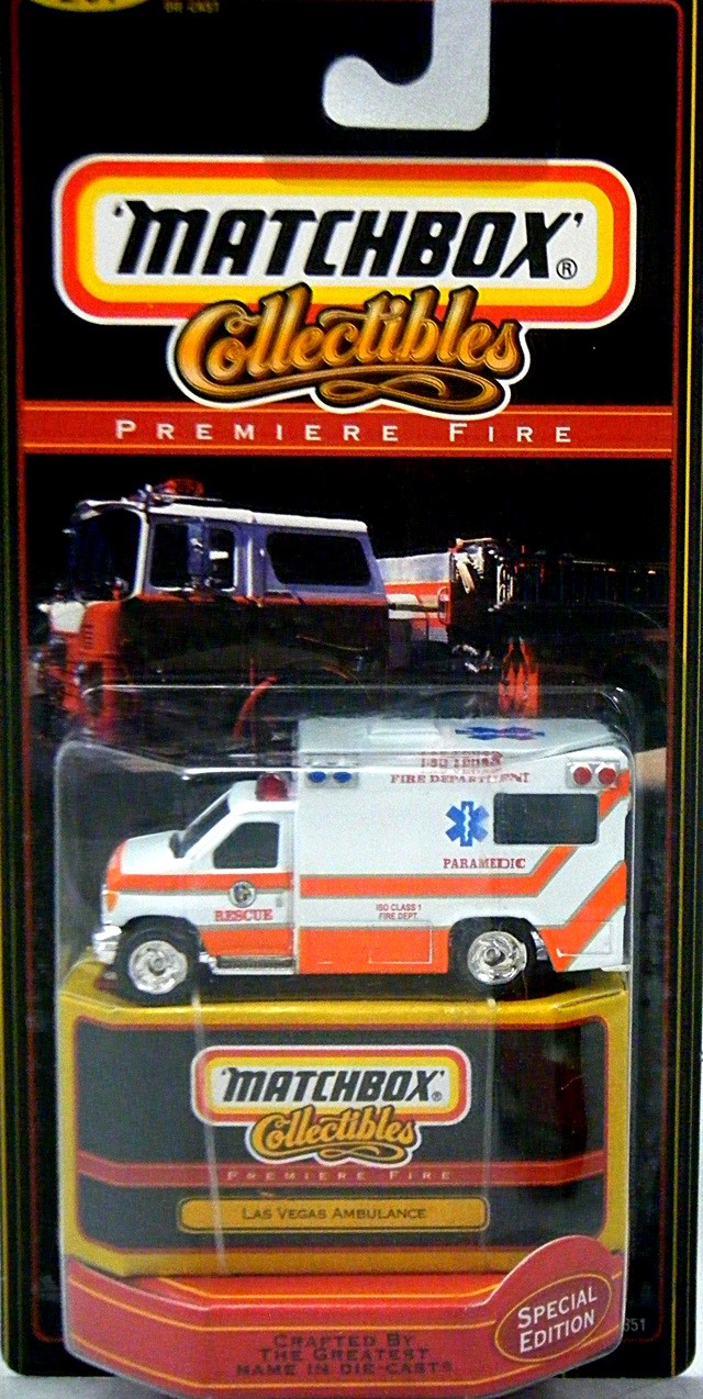 Matchbox Collectibles Premiere Series Las Vegas Fire Dept Ford EMT Ambulance