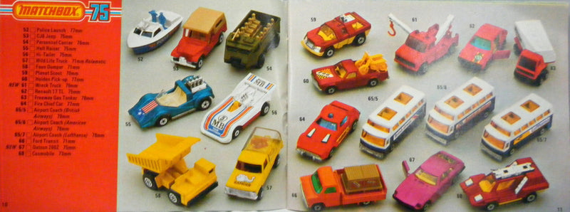 1982-83 Matchbox Catalog
