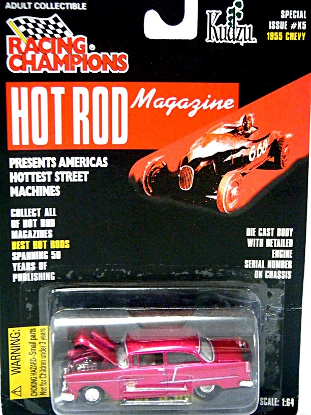 Racing Champions Hot Rod Magazine - 1955 Chevrolet Bel Air Hot Rod