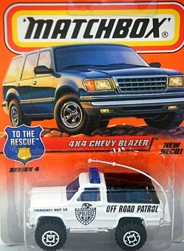 Matchbox - Chevrolet Blazer Off Road Police Patrol