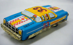 Japanese Postwar Tin Litho Friction  Race Car