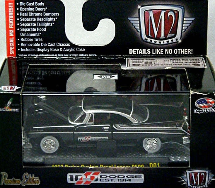 M2 Machines Dodge 100th - 1957 Dodge Custom Royal Lancer D500