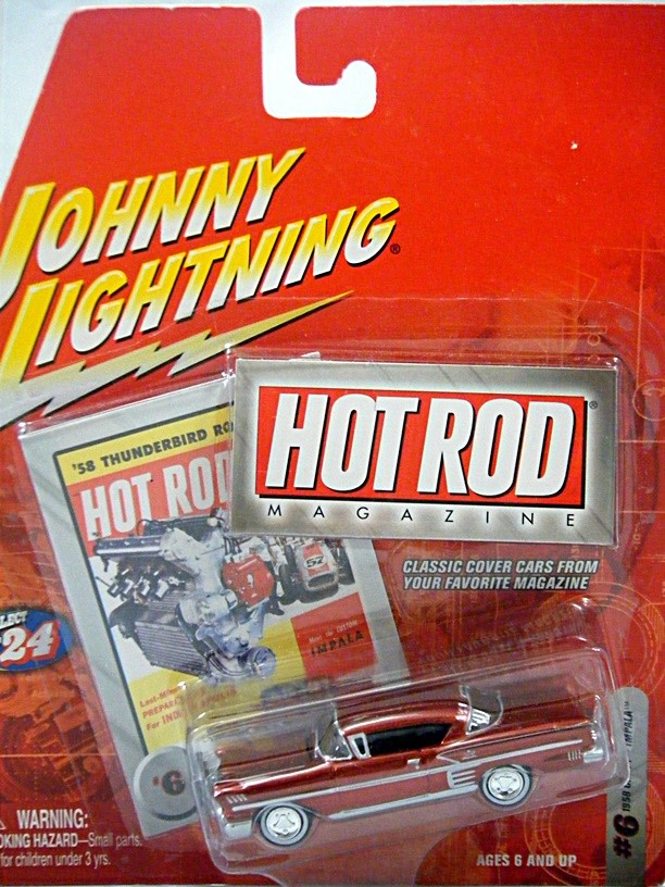 Johnny Lightning Hot Rod Magazine 1958 Chevrolet Impala