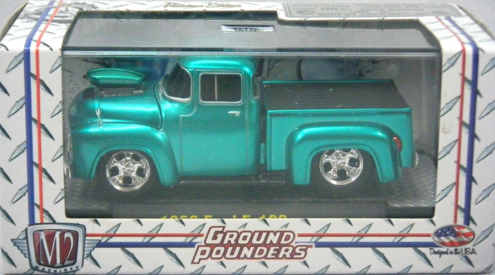 M2 Machines Ground Pounders Premium Edtion 1956 Ford F-100 Pickup Truck