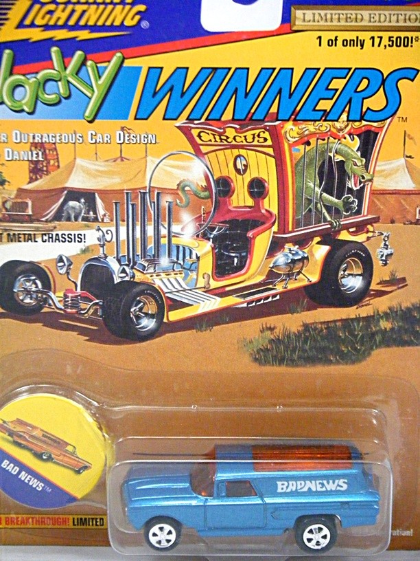 Johnny Lightning Wacky Winners - Bad News - 1960 Chevrolet Sedan Delivery