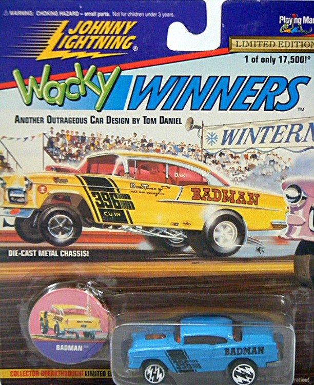 Johnny Lightning Wacky Winners - 1955 Chevy Bel Air Gasser - Badman