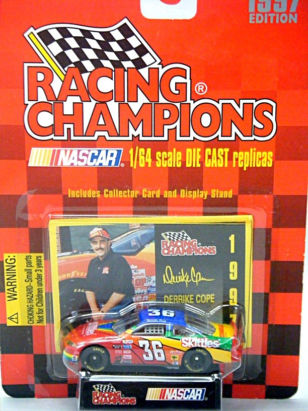 Racing Champions NASCAR - Derricke Cope 1997 Skittles Pontiac Grand Prix Stock Car