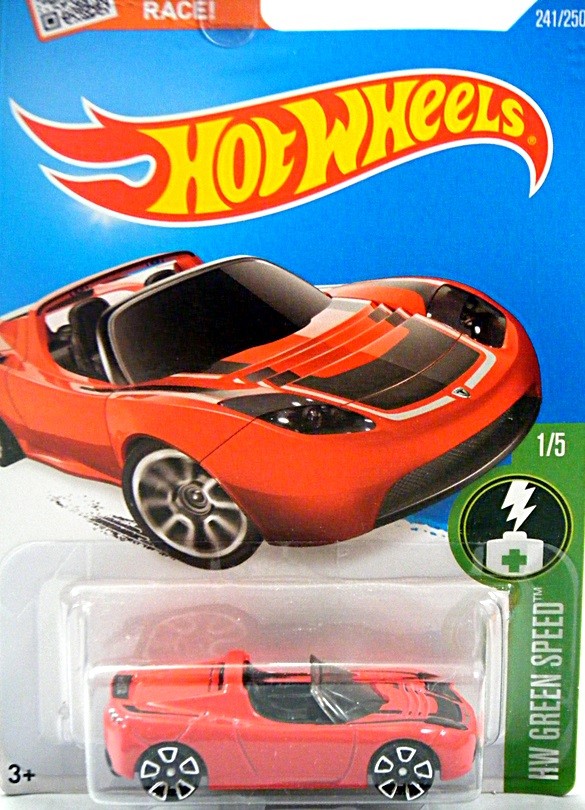 Hot Wheels Tesla Roadster - Hybrid Electric