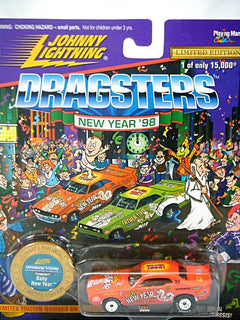 Johnny Lightning Dragsters USA 1998 Baby New Year Dodge Challenger Promo