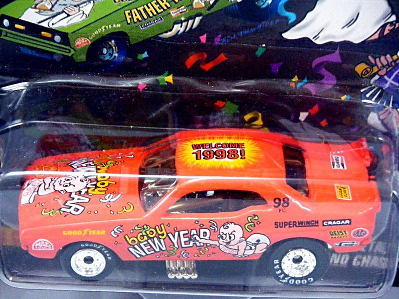Johnny Lightning Dragsters USA 1998 Baby New Year Dodge Challenger Promo