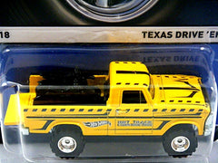 Hot Wheels Real Riders - Texas Drive 'Em - 4x4 Pickup Truck with Motorcycle
