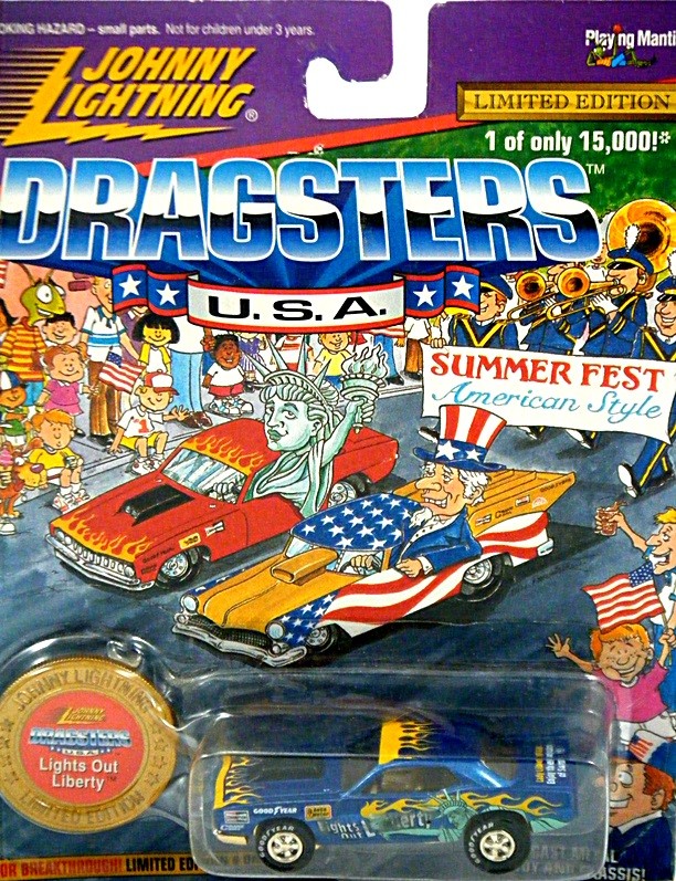 Johnny Lightning Summerfest Promo - Lady Liberty Plymouth Cuda Pro Stock