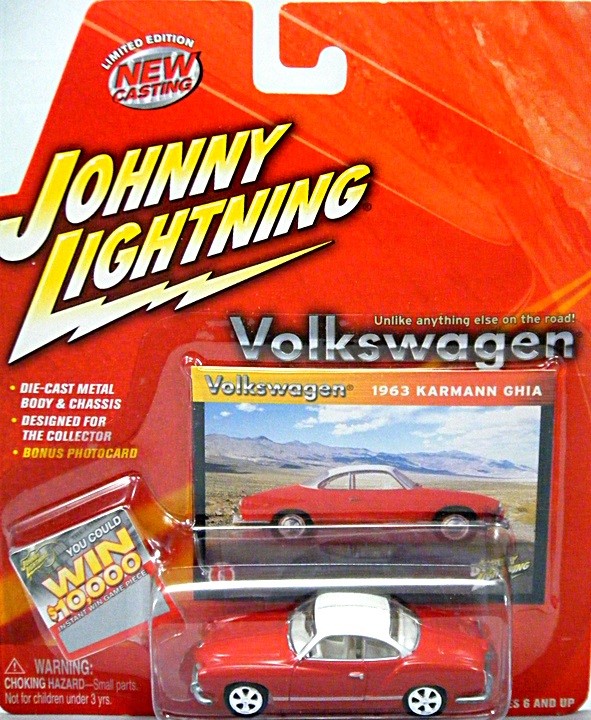 Johnny Lightning Volkswagens - 1964 VW Karmann Ghia