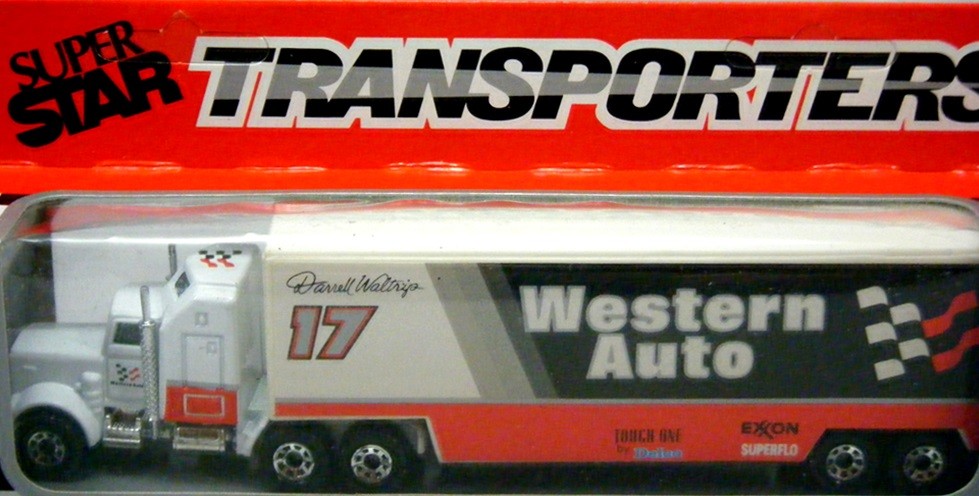 Matchbox - NASCAR Super Star - Darrell Waltrip Western Auto KenworthTransporter
