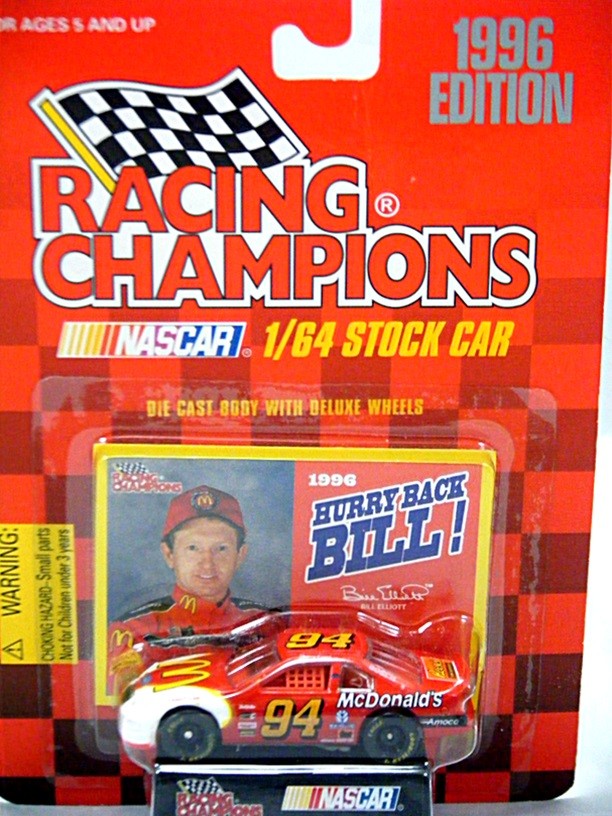 Racing Champions Bill Elliott McDonalds Ford Thunderbird
