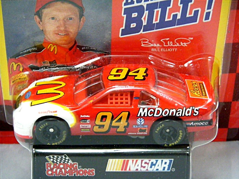 Racing Champions Bill Elliott McDonalds Ford Thunderbird