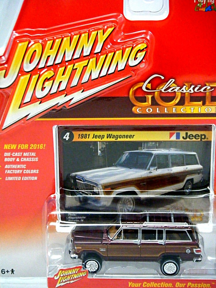 Johnny Lightning R2- Classic Gold - 1981 Jeep Wagoneer