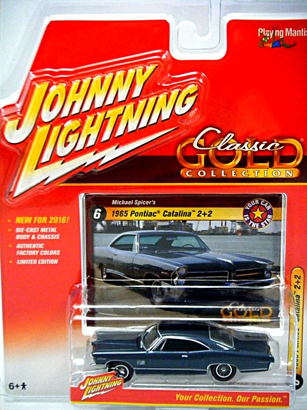 Johnny Lightning R2- Classic Gold - 1965 Pontiac Catalina 2+2