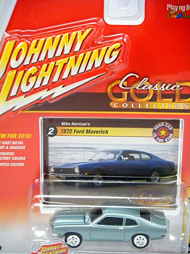 Johnny Lightning R2- Classic Gold - 1975 Ford Maverick