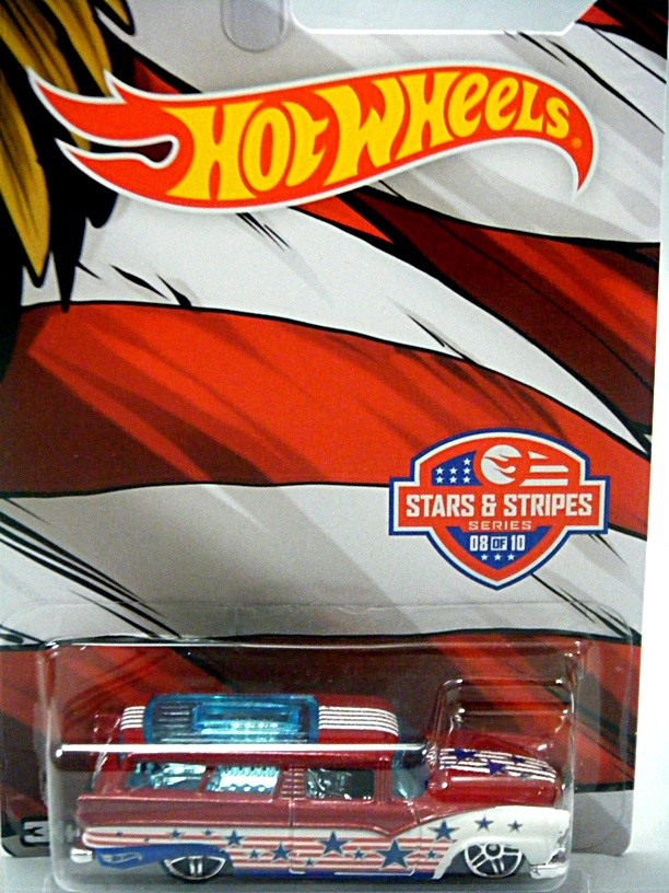 Hot Wheels Stars & Stripes: 8 Crate - 1955 Ford Station Wagon