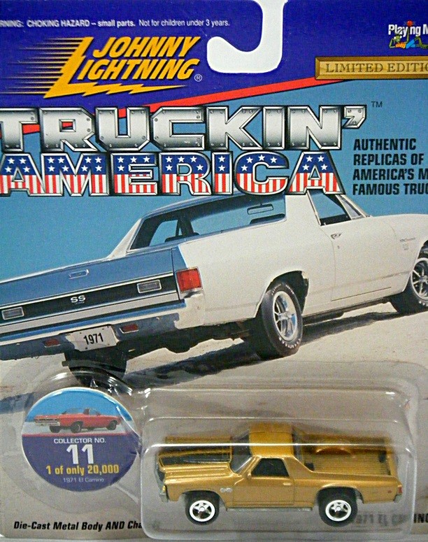 Johnny Lightning Truckin America - 1971 Chevrolet El Camino SS Pickup