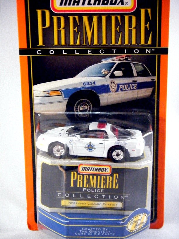 Matchbox Premiere Series Nebraska State Patrol Chevrolet Camaro Z-28 Police Car