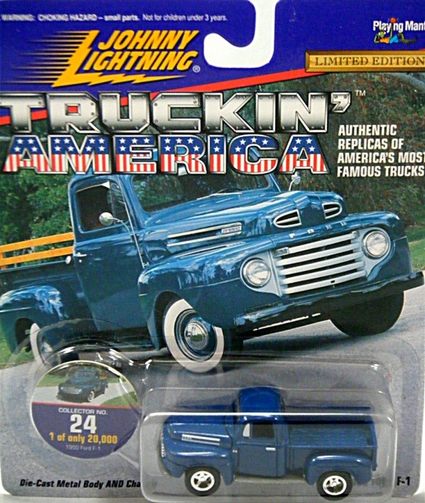 Johnny Lightning Truckin America Series - 1950 Ford F-100 Pickup Truck