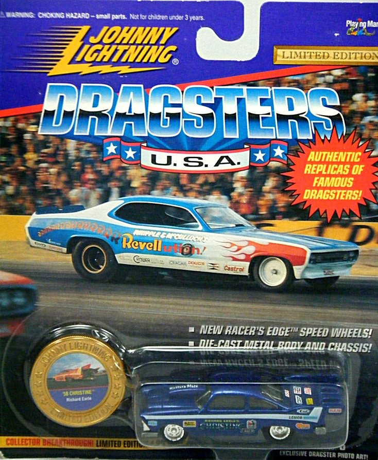 Johnny Lightning Dragsters USA - 1958 Plymouth Fury NHRA Pro Stock Christine