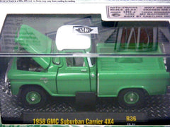 M2 Machines - 1958 GMC Suburban Carrier 4x4 Pickup Truck  