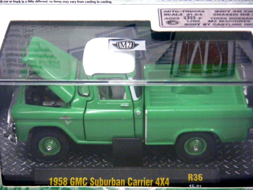 M2 Machines - 1958 GMC Suburban Carrier 4x4 Pickup Truck  