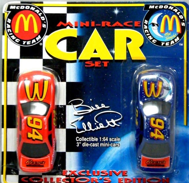 Racing Champions Bill Elliott McDonalds Ford Thunderbird